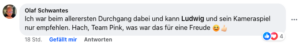 Ich war beim allerersten Durchgang dabei und kann Ludwig und sein KameraSpiel nur empfehlen.