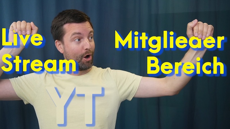 Kostenlos Livestreamen in jedem Mitgliederbereich: Zoom → YouTube Tutorial